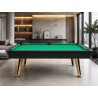 Billardtisch Vel Amo 7ft mit Steinplatte 22mm Schwarz, Grünes Billardtuch