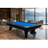 Billardtisch Select 8ft mit Schieferplatte 22mm Schwarz, Blaues Billardtuc